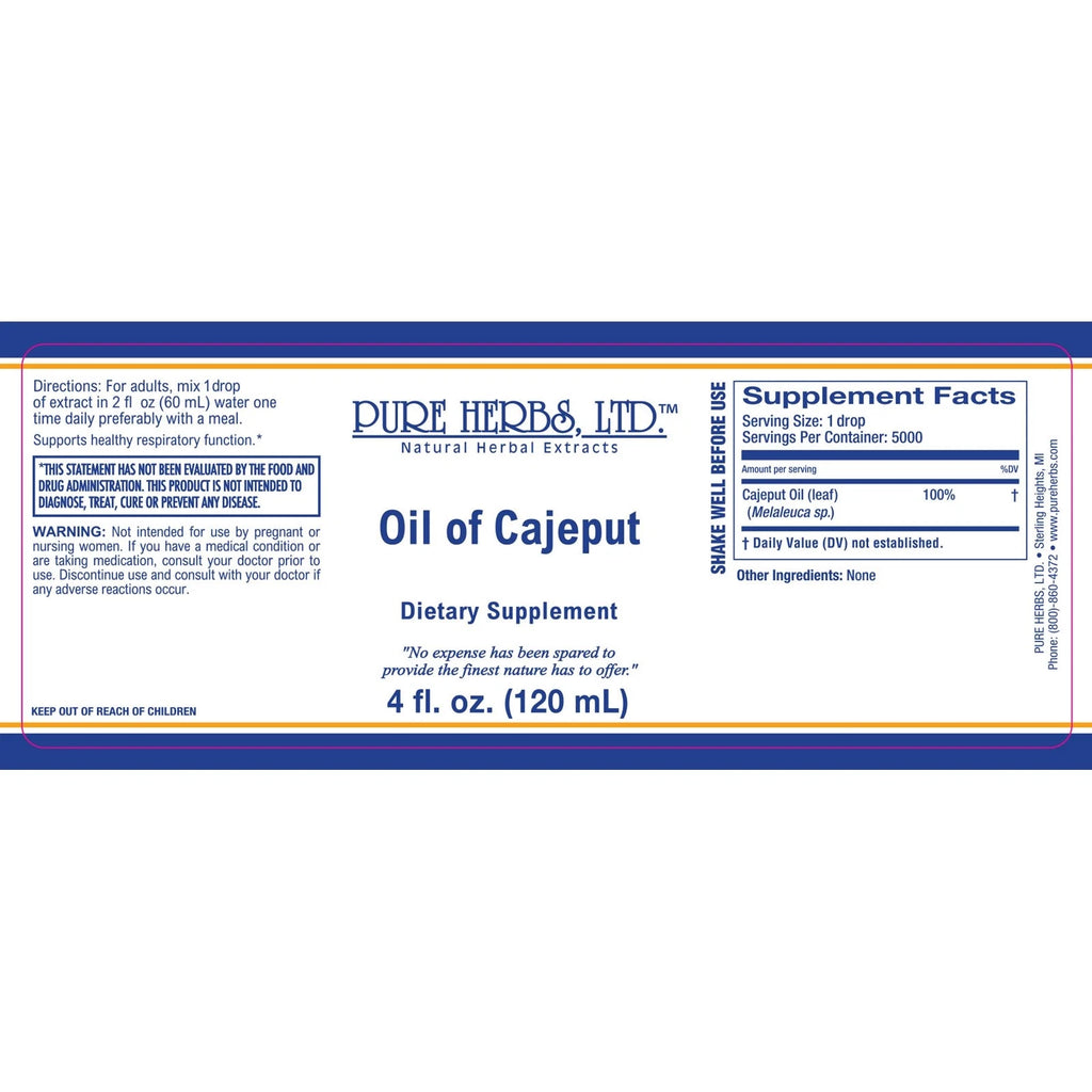Oil of Cajeput (4oz.)