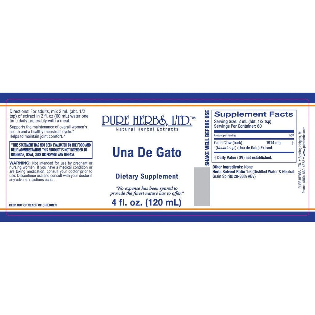 Pure Herbs: Una De Gato - 4 oz.