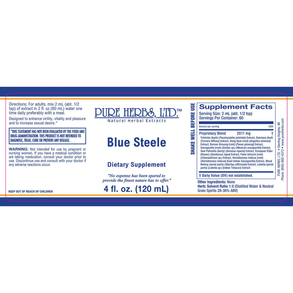 💠 Pure Herbs Ltd. — Blue Steele Oil Extract